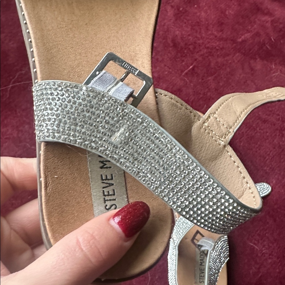 Steve Madden Rhinestone Sandals - Picture 2 of 3